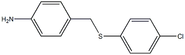 4-[[(4-Chlorophenyl)thio]methyl]aniline 구조식 이미지