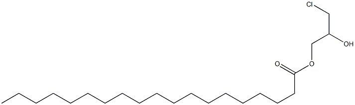 Nonadecanoic acid 3-chloro-2-hydroxypropyl ester 구조식 이미지