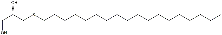 (S)-3-(Octadecylthio)-1,2-propanediol Structure