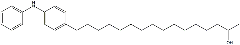 4-(15-Hydroxyhexadecyl)phenylphenylamine 구조식 이미지