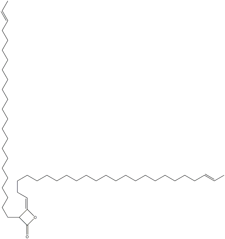 3-(21-Tricosenyl)-4-(22-tetracosen-1-ylidene)oxetan-2-one Structure