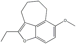 2-Ethyl-7-methoxy-3,4,5,6-tetrahydrocyclohepta[cd]benzofuran Structure