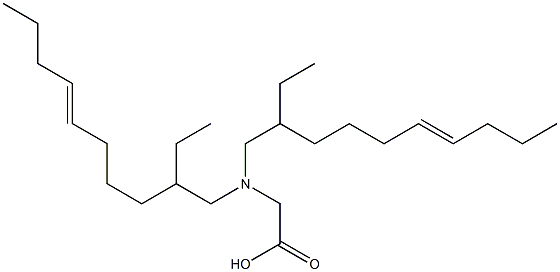 N,N-Bis(2-ethyl-6-decenyl)glycine 구조식 이미지