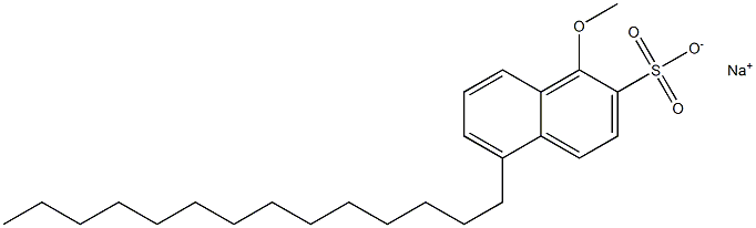 1-Methoxy-5-tetradecyl-2-naphthalenesulfonic acid sodium salt 구조식 이미지