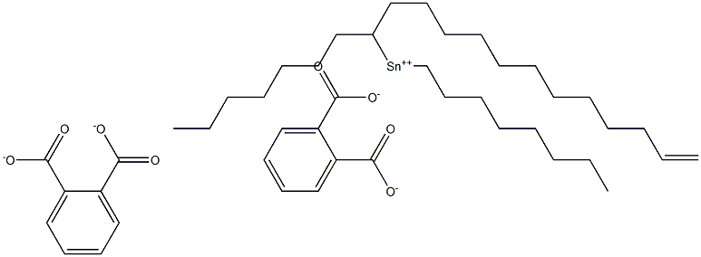 Bis[phthalic acid 1-(11-dodecenyl)]dioctyltin(IV) salt Structure