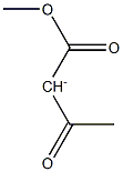 1-Methoxy-1,3-dioxobutane-2-ide Structure