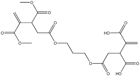 4,4'-[1,3-Propanediylbis(oxycarbonyl)]bis(1-butene-2,3-dicarboxylic acid dimethyl) ester Structure