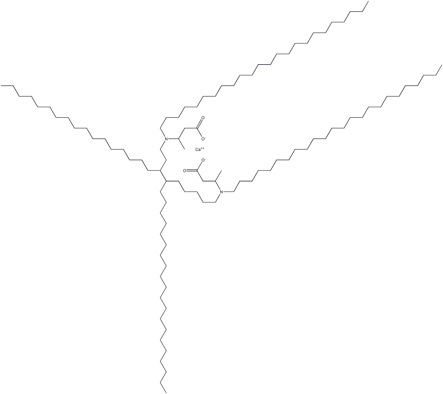 Bis[3-(ditetracosylamino)butyric acid]calcium salt 구조식 이미지