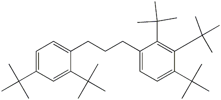 1-(2,3,4-Tri-tert-butylphenyl)-3-(2,4-di-tert-butylphenyl)propane 구조식 이미지