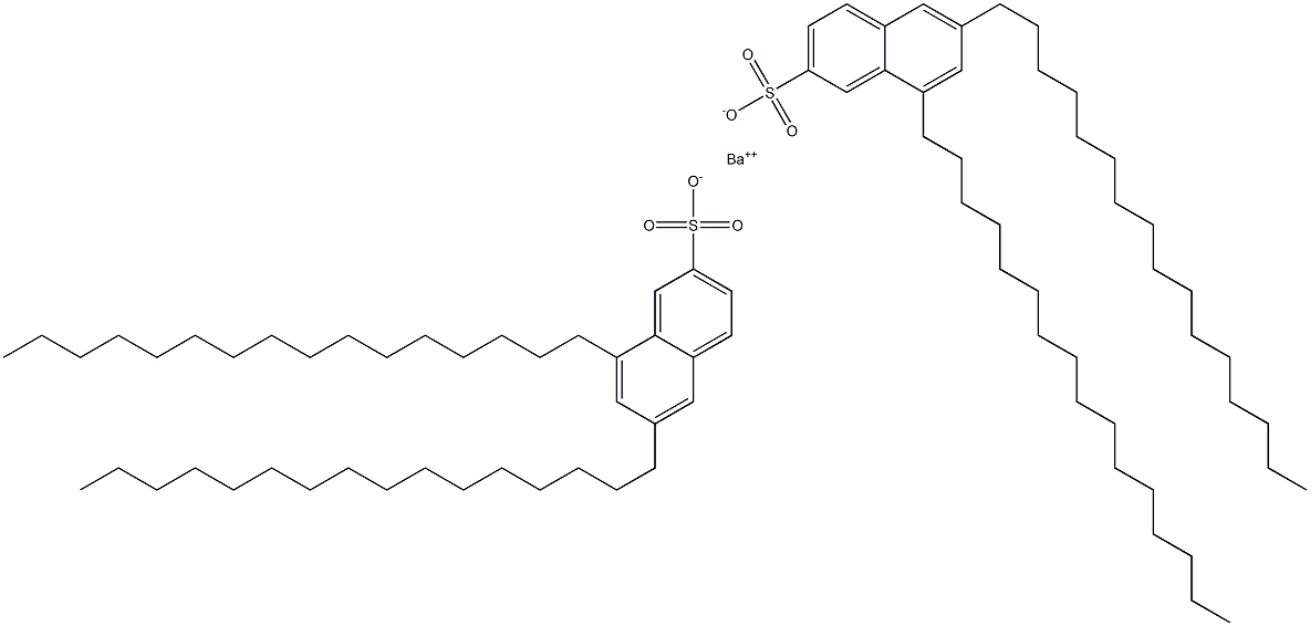 Bis(6,8-dihexadecyl-2-naphthalenesulfonic acid)barium salt 구조식 이미지