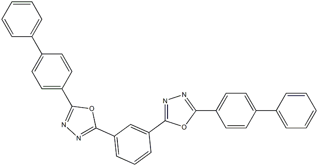 2,2'-(3,1-Phenylene)bis[5-[biphenyl-4-yl]-1,3,4-oxadiazole] Structure