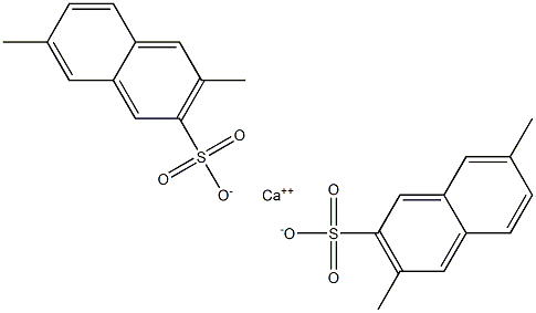 Bis(3,7-dimethyl-2-naphthalenesulfonic acid)calcium salt Structure