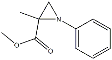 1-Phenyl-2-methylaziridine-2-carboxylic acid methyl ester Structure