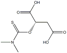 [S,(+)]-[(Dimethylthiocarbamoyl)oxy]succinic acid 구조식 이미지