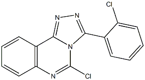 3-(2-Chlorophenyl)-5-chloro-1,2,4-triazolo[4,3-c]quinazoline 구조식 이미지
