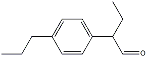 2-(4-Propylphenyl)butyraldehyde Structure