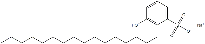 3-Hydroxy-2-hexadecylbenzenesulfonic acid sodium salt 구조식 이미지