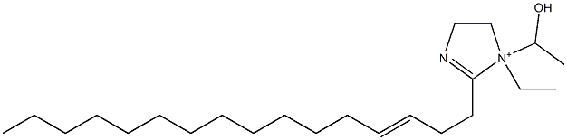 1-Ethyl-2-(3-hexadecenyl)-1-(1-hydroxyethyl)-2-imidazoline-1-ium 구조식 이미지