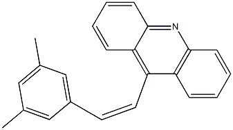 9-[(Z)-2-(3,5-Dimethylphenyl)ethenyl]acridine Structure