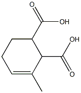 3-Methyl-3-cyclohexene-1,2-dicarboxylic acid Structure