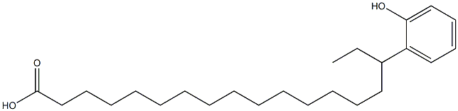 16-(2-Hydroxyphenyl)stearic acid Structure