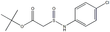 [(4-Chlorophenyl)aminosulfinyl]acetic acid tert-butyl ester 구조식 이미지