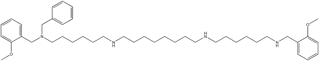 2-Benzyl-1,26-bis(2-methoxyphenyl)-2,9,18,25-tetraazahexacosane Structure