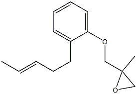 2-(3-Pentenyl)phenyl 2-methylglycidyl ether Structure