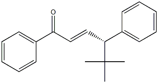 (2E,4S)-5,5-Dimethyl-1,4-diphenyl-2-hexen-1-one Structure