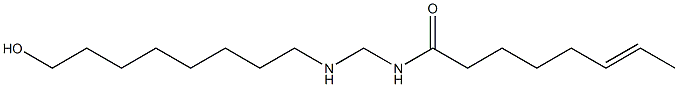 N-[[(8-Hydroxyoctyl)amino]methyl]-6-octenamide 구조식 이미지