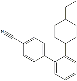 4-Ethylcyclohexyl-4'-cyanobiphenyl 구조식 이미지