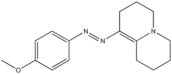 1-(4-Methoxyphenylazo)-2,3,6,7,8,9-hexahydro-4H-quinolizine 구조식 이미지