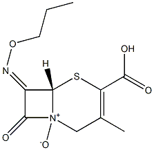 7-[(Z)-Propoxyimino]-3-methyl-4-carboxycepham-3-ene 1-oxide Structure