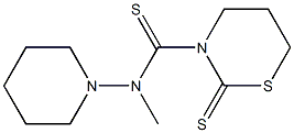 N-Piperidino-N-methyl-5,6-dihydro-2-thioxo-2H-1,3-thiazine-3(4H)-carbothioamide Structure