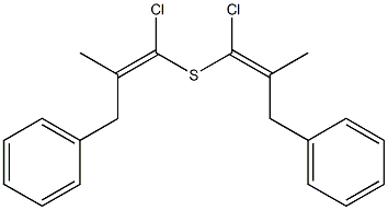 Benzyl(1-chloro-1-propenyl) sulfide 구조식 이미지