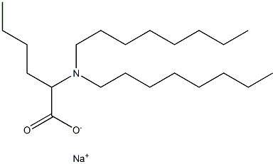 2-(Dioctylamino)hexanoic acid sodium salt Structure