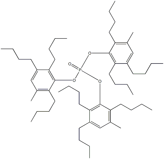 Phosphoric acid tris(3-methyl-2,5,6-tributylphenyl) ester 구조식 이미지