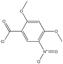 2,4-Dimethoxy-5-nitrobenzoic acid chloride 구조식 이미지