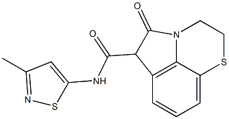 2,3,5,6-Tetrahydro-5-oxo-N-(3-methyl-5-isothiazolyl)pyrrolo[1,2,3-de]-1,4-benzothiazine-6-carboxamide 구조식 이미지