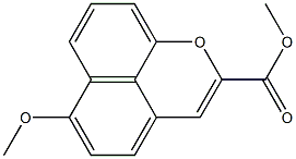 6-Methoxynaphtho[1,8-bc]pyran-2-carboxylic acid methyl ester 구조식 이미지