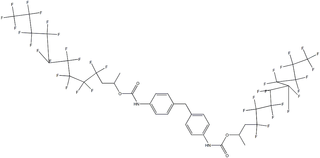 4,4'-Methylenebis[N-[1-methyl-2-(nonadecafluorononyl)ethyl]oxycarbonylaniline] Structure