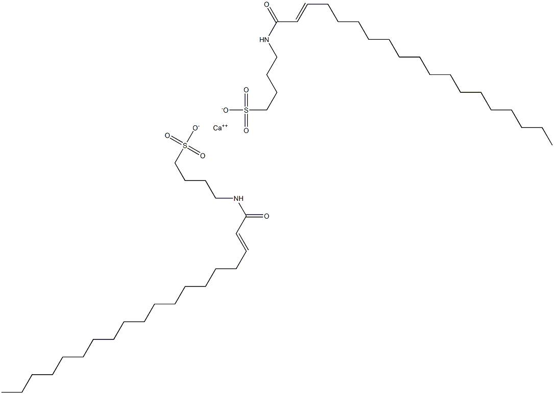 Bis[4-(2-nonadecenoylamino)-1-butanesulfonic acid]calcium salt Structure