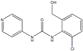 1-[(2-(Hydroxymethyl)-6-chlorophenyl)]-3-(pyridin-4-yl)urea Structure