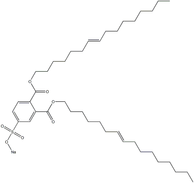 4-(Sodiosulfo)phthalic acid di(7-hexadecenyl) ester 구조식 이미지