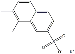 7,8-Dimethyl-2-naphthalenesulfonic acid potassium salt 구조식 이미지