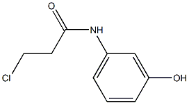 3-Chloro-N-(m-hydroxyphenyl)propionamide 구조식 이미지