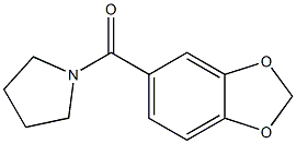 1-[3,4-(Methylenedioxy)benzoyl]pyrrolidine Structure