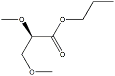 [R,(+)]-2,3-Dimethoxypropionic acid propyl ester 구조식 이미지