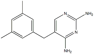 2,4-Diamino-5-[3,5-dimethylbenzyl]pyrimidine 구조식 이미지