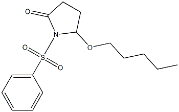 5-(Pentyloxy)-1-[(phenyl)sulfonyl]pyrrolidin-2-one Structure